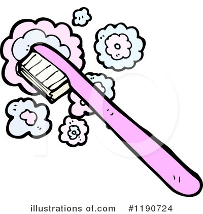 Royalty-Free (RF) Toothbrush Clipart Illustration by lineartestpilot - Stock Sample #1190724