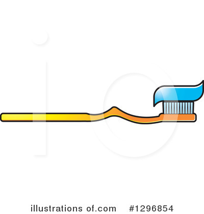 Royalty-Free (RF) Toothbrush Clipart Illustration by Lal Perera - Stock Sample #1296854