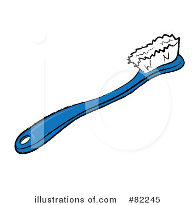 Royalty-Free (RF) Toothbrush Clipart Illustration by Pams Clipart - Stock Sample #82245
