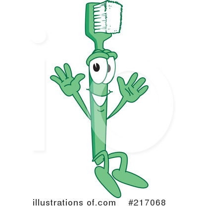 Toothbrush Mascot Clipart #217068 by Mascot Junction