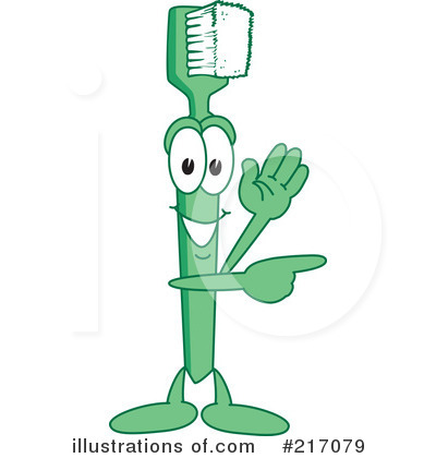 Toothbrush Character Clipart #217079 by Mascot Junction