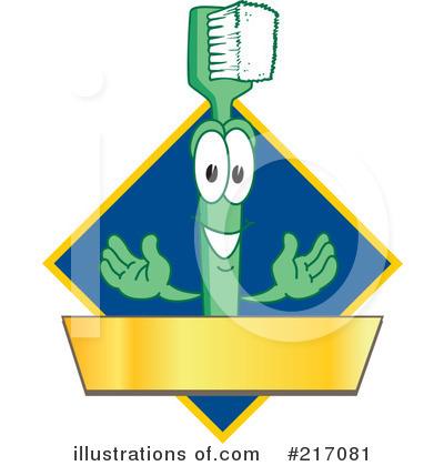 Toothbrush Character Clipart #217081 by Mascot Junction