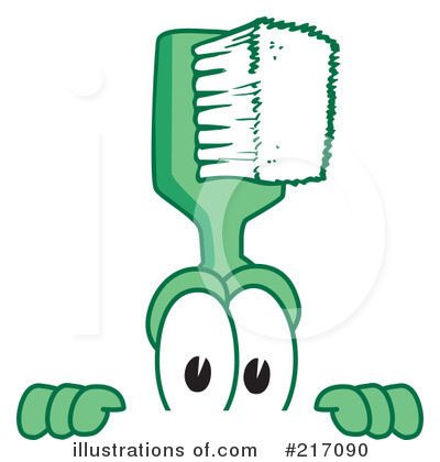Toothbrush Character Clipart #217090 by Mascot Junction