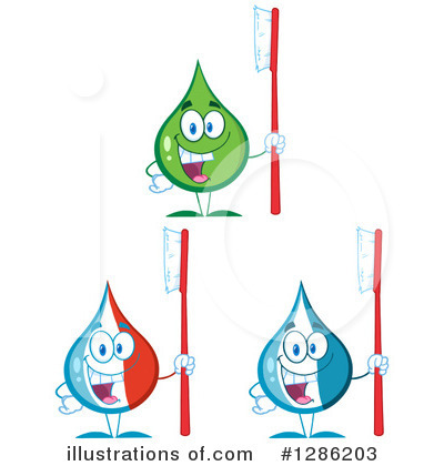 Royalty-Free (RF) Toothpaste Clipart Illustration by Hit Toon - Stock Sample #1286203