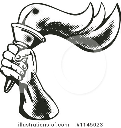 Royalty-Free (RF) Torch Clipart Illustration by patrimonio - Stock Sample #1145023