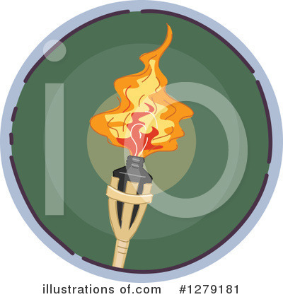 Tiki Torch Clipart #1279181 by BNP Design Studio