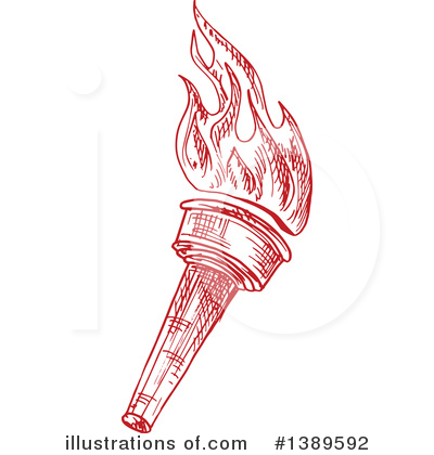 Royalty-Free (RF) Torch Clipart Illustration by Vector Tradition SM - Stock Sample #1389592