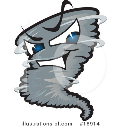 Tornado Character Clipart #16914 by Mascot Junction