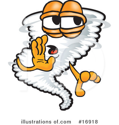 Tornado Character Clipart #16918 by Mascot Junction