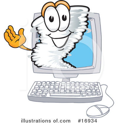 Royalty-Free (RF) Tornado Character Clipart Illustration by Mascot Junction - Stock Sample #16934