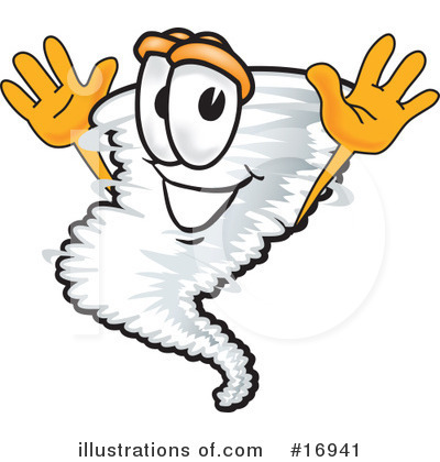 Tornado Character Clipart #16941 by Mascot Junction