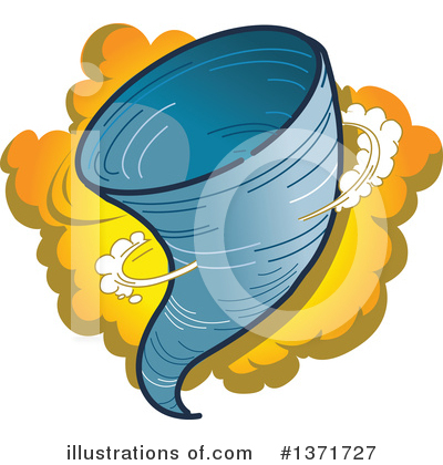 Royalty-Free (RF) Tornado Clipart Illustration by Clip Art Mascots - Stock Sample #1371727