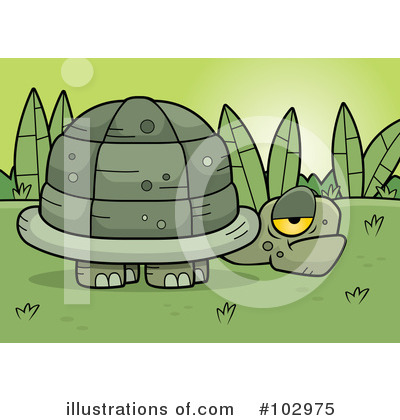 Royalty-Free (RF) Tortoise Clipart Illustration by Cory Thoman - Stock Sample #102975