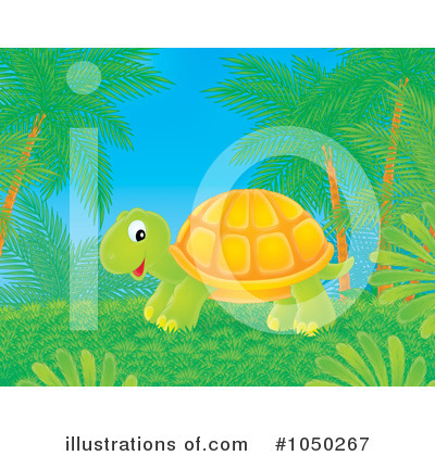 Royalty-Free (RF) Tortoise Clipart Illustration by Alex Bannykh - Stock Sample #1050267