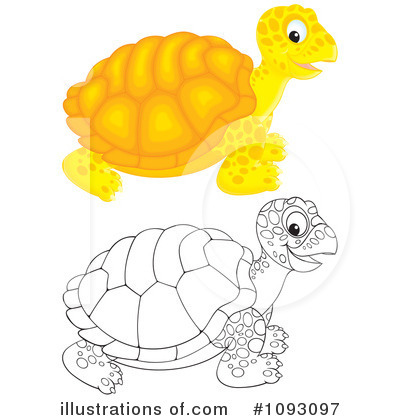 Royalty-Free (RF) Tortoise Clipart Illustration by Alex Bannykh - Stock Sample #1093097