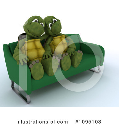 Royalty-Free (RF) Tortoise Clipart Illustration by KJ Pargeter - Stock Sample #1095103