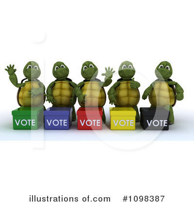 Royalty-Free (RF) Tortoise Clipart Illustration by KJ Pargeter - Stock Sample #1098387