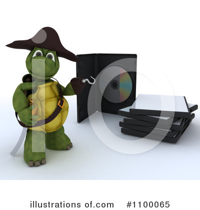 Royalty-Free (RF) Tortoise Clipart Illustration by KJ Pargeter - Stock Sample #1100065