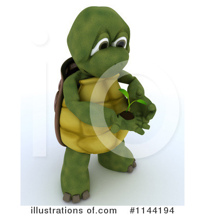 Royalty-Free (RF) Tortoise Clipart Illustration by KJ Pargeter - Stock Sample #1144194
