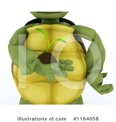 Royalty-Free (RF) Tortoise Clipart Illustration by KJ Pargeter - Stock Sample #1164058