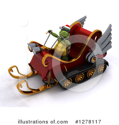 Snowmobile Clipart #1278117 by KJ Pargeter