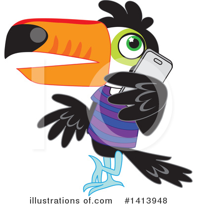 Royalty-Free (RF) Toucan Clipart Illustration by Rosie Piter - Stock Sample #1413948