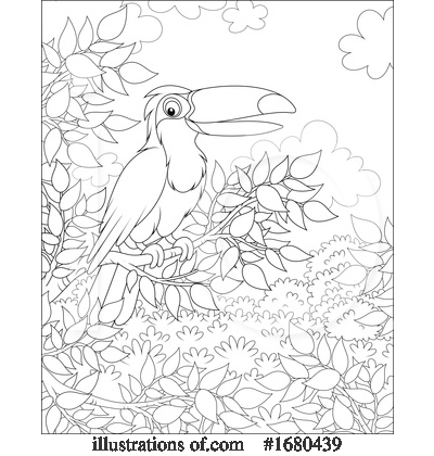 Royalty-Free (RF) Toucan Clipart Illustration by Alex Bannykh - Stock Sample #1680439