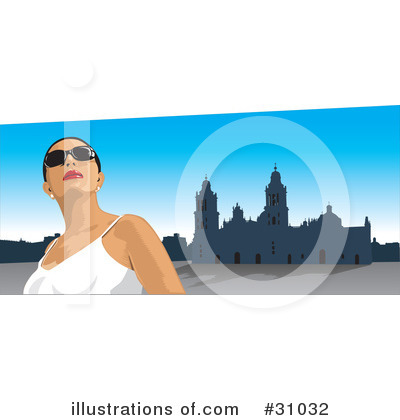 Royalty-Free (RF) Tourist Clipart Illustration by David Rey - Stock Sample #31032