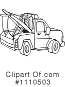 Tow Truck Clipart #1110503 by Dennis Holmes Designs