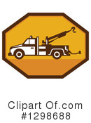 Tow Truck Clipart #1298688 by patrimonio