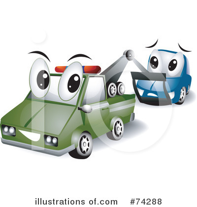 Tow Truck Clipart #74288 by BNP Design Studio