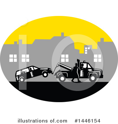 Towing Clipart #1446154 by patrimonio
