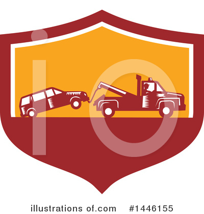 Royalty-Free (RF) Towing Clipart Illustration by patrimonio - Stock Sample #1446155