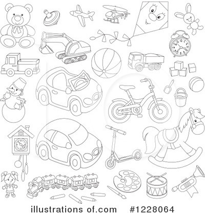 Royalty-Free (RF) Toy Clipart Illustration by Alex Bannykh - Stock Sample #1228064