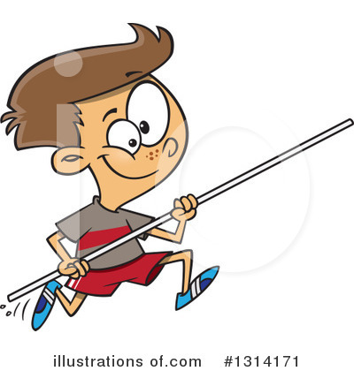 Pole Vault Clipart #1314171 by toonaday