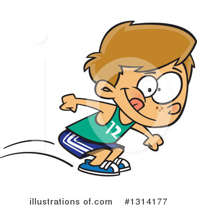 Royalty-Free (RF) Track And Field Clipart Illustration by toonaday - Stock Sample #1314177