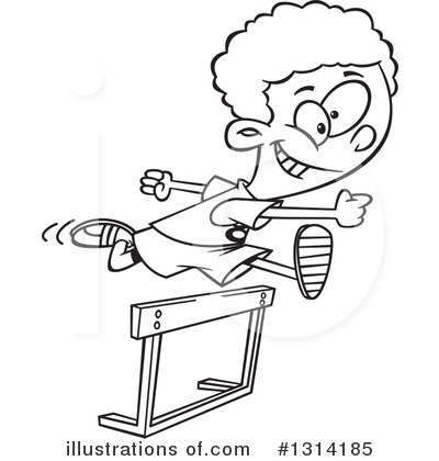 Running Track Clipart #1314185 by toonaday