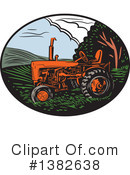 Tractor Clipart #1382638 by patrimonio