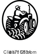 Tractor Clipart #1715884 by patrimonio