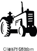 Tractor Clipart #1715886 by patrimonio