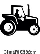 Tractor Clipart #1715888 by patrimonio
