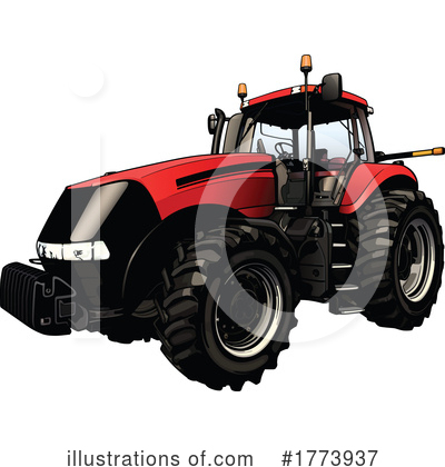Royalty-Free (RF) Tractor Clipart Illustration by dero - Stock Sample #1773937