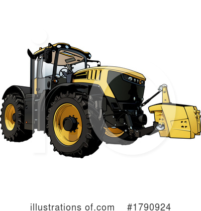 Royalty-Free (RF) Tractor Clipart Illustration by dero - Stock Sample #1790924