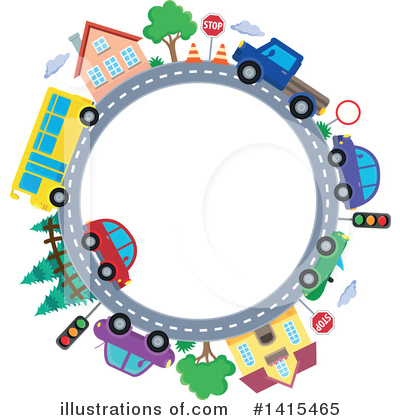 Royalty-Free (RF) Traffic Clipart Illustration by visekart - Stock Sample #1415465
