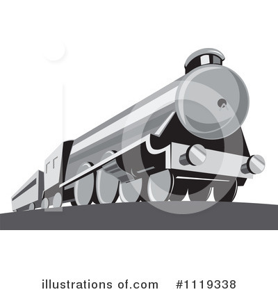 Royalty-Free (RF) Train Clipart Illustration by patrimonio - Stock Sample #1119338