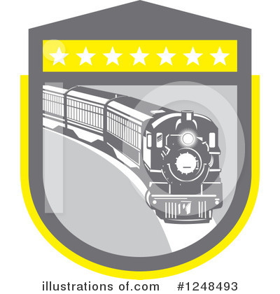 Royalty-Free (RF) Train Clipart Illustration by patrimonio - Stock Sample #1248493