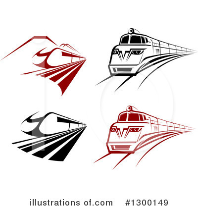 Trains Clipart #1300149 by Vector Tradition SM