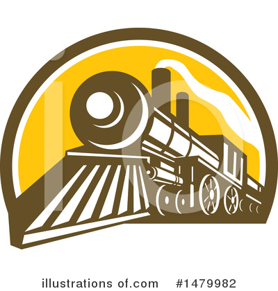 Railroad Clipart #1479982 by patrimonio