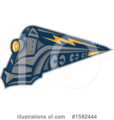 Train Clipart #1582444 by patrimonio