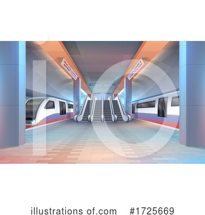 Train Station Clipart #1725669 by Vector Tradition SM